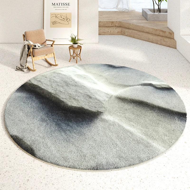 Luxury Minimalist Soft Round Rug