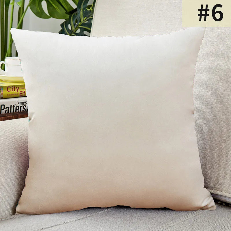 VelvetChic - Plain Cushion Cover for Home Decor