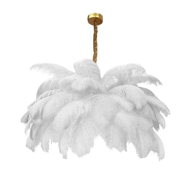 Ostrich Feather Chandelier