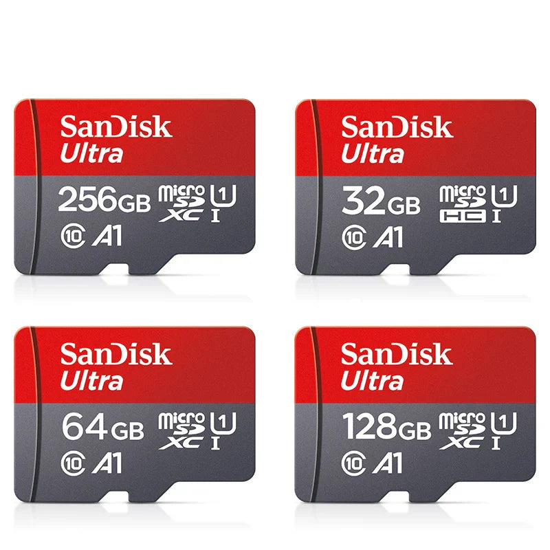 Scheda di memoria Sandisk originale Scheda di memoria MicroSD da 256 GB 128 GB 64 GB 32 GB