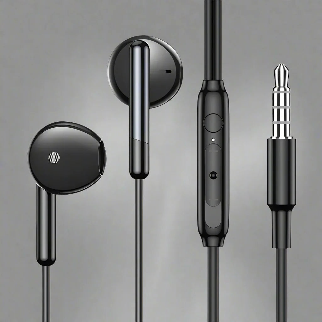 EchoPro In-Ear Wired Headphones with Mic & Noise-Canceling