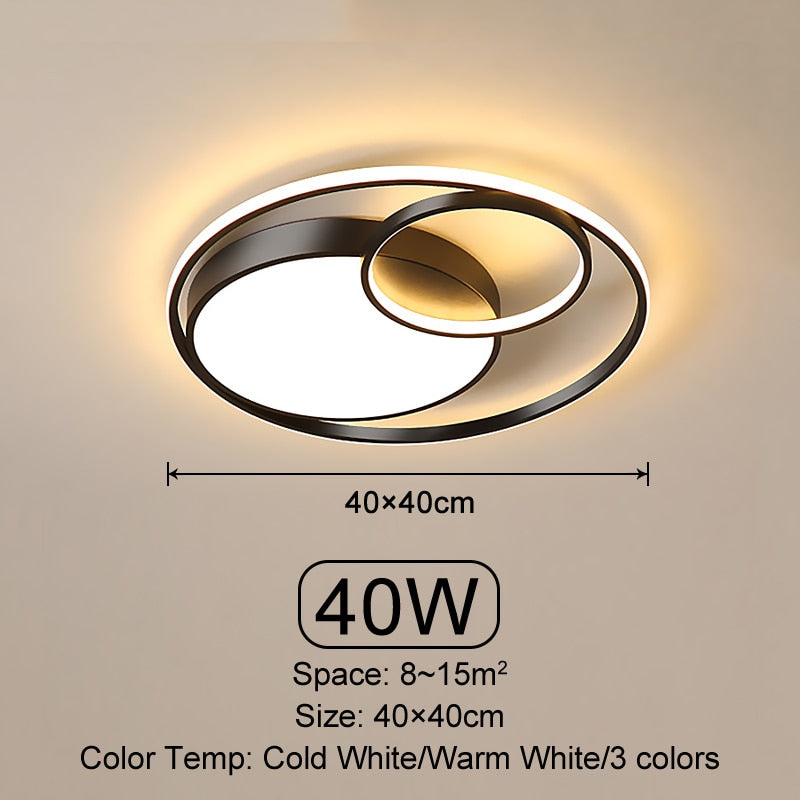 Modern Infinite Circles LED Ceiling