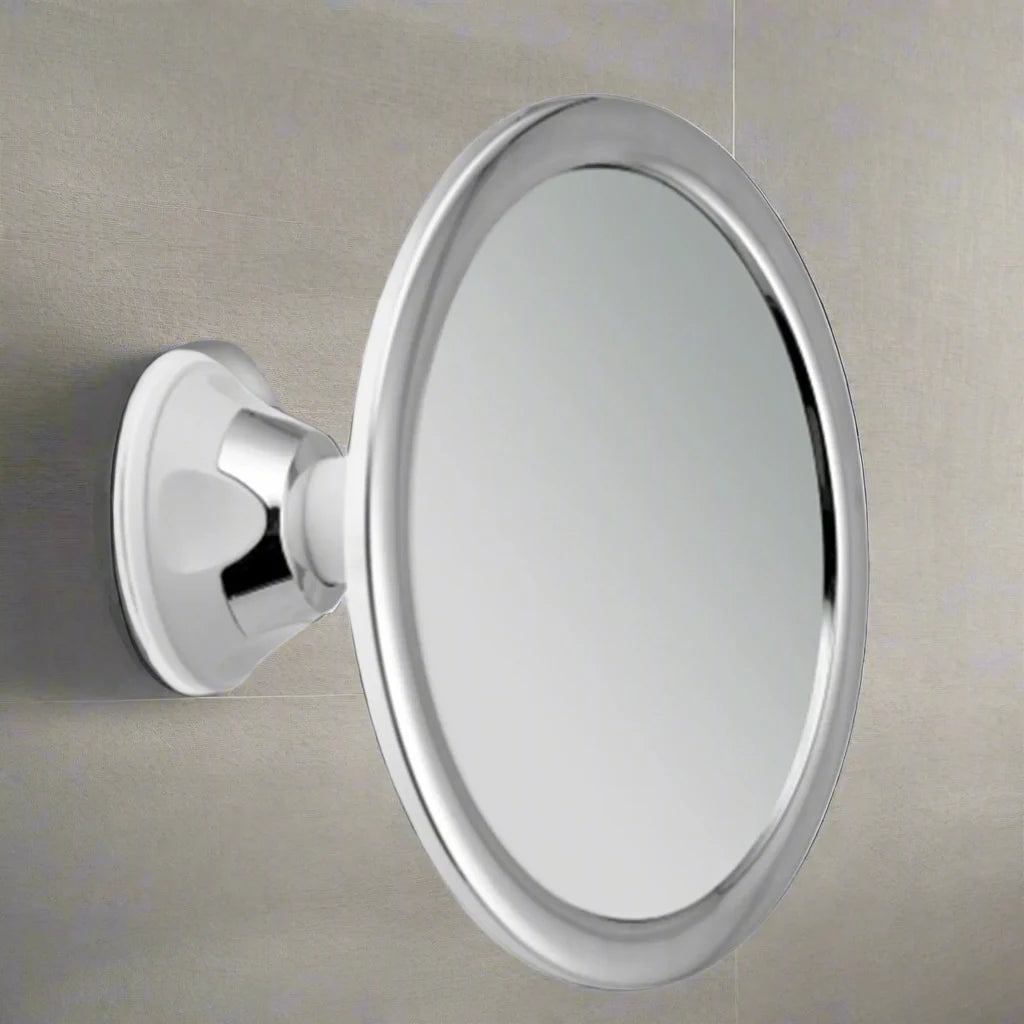 Fogless 360° Makeup Mirror with Suction Cup – Round Vanity Mirror