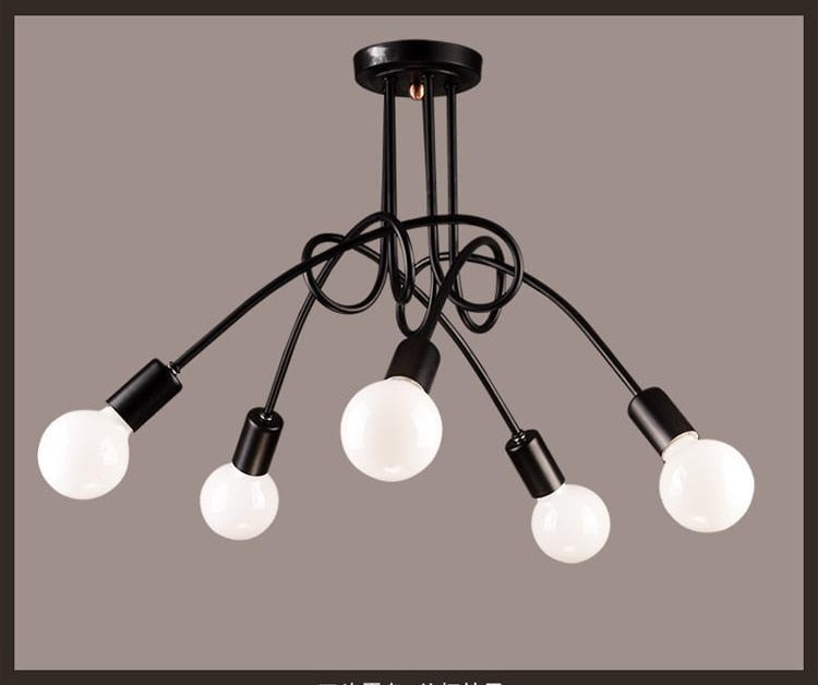 XC Anon - American Retro Wrought Iron Chandelier