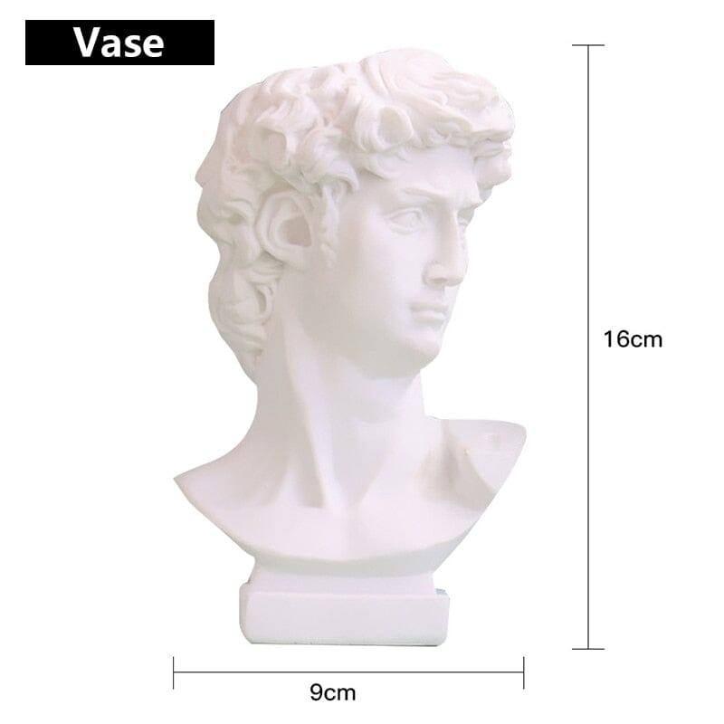 Greek Statue Resin Mini Vase Storage Pot