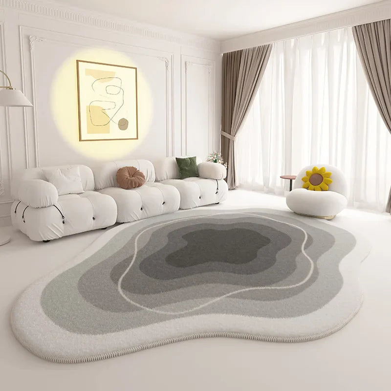 Modern Cream Style Plush Rug