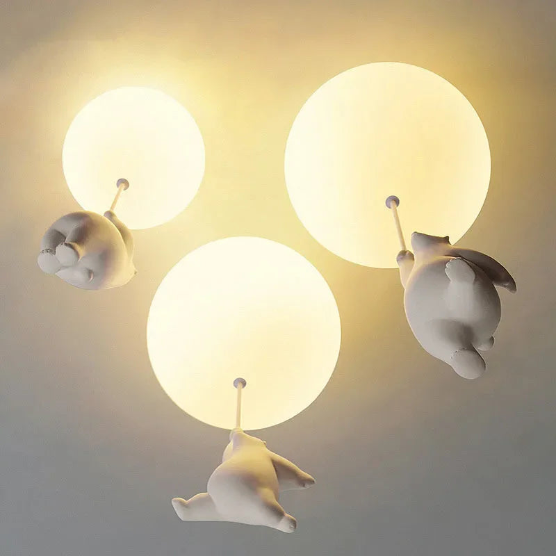 Lampadario Orso Palloncino