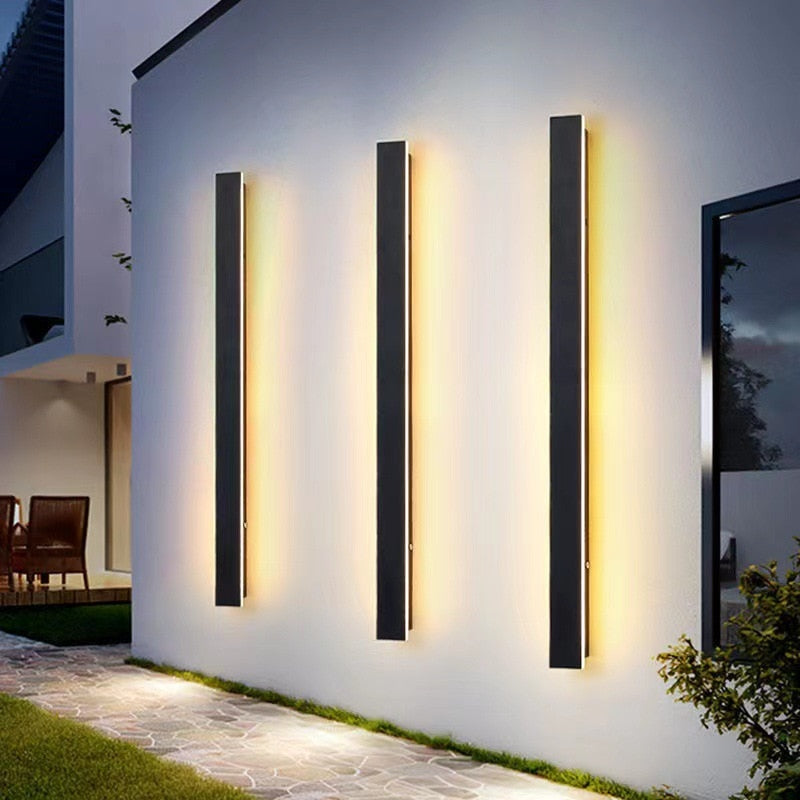 QLT Loong - Lâmpada de Parede Exterior LED Longa Moderna à Prova de Água IP65