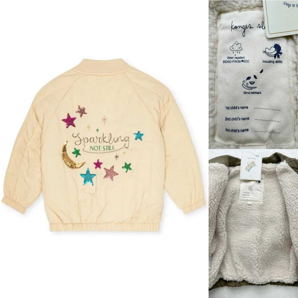 Chaqueta acogedora de lana de cordero para niños: prendas de abrigo de invierno unisex para niños pequeños y niños