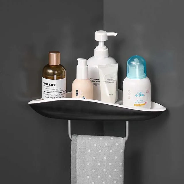 No-Drill Sleek Shower Shelf for Shampoo & Cosmetics