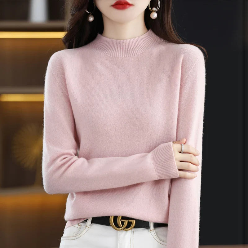 Sarah: Women's 100% Pure Wool Cashmere Sweater for winter and autumn