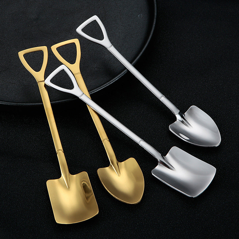 Vrimlo® 4-piece Stainless Steel Shovel Teaspoon Set