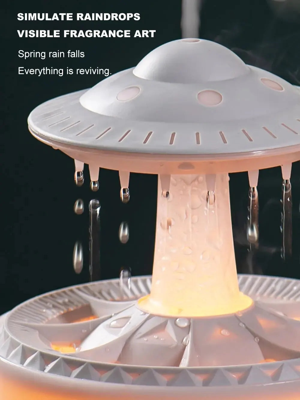 UFO Mia luftfugter – Misty Raindrop Aromatherapy Experience