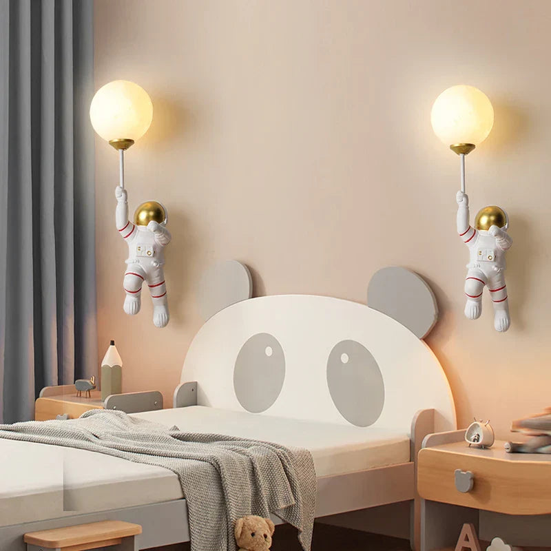 Astronaut Nursery Room Wall Light