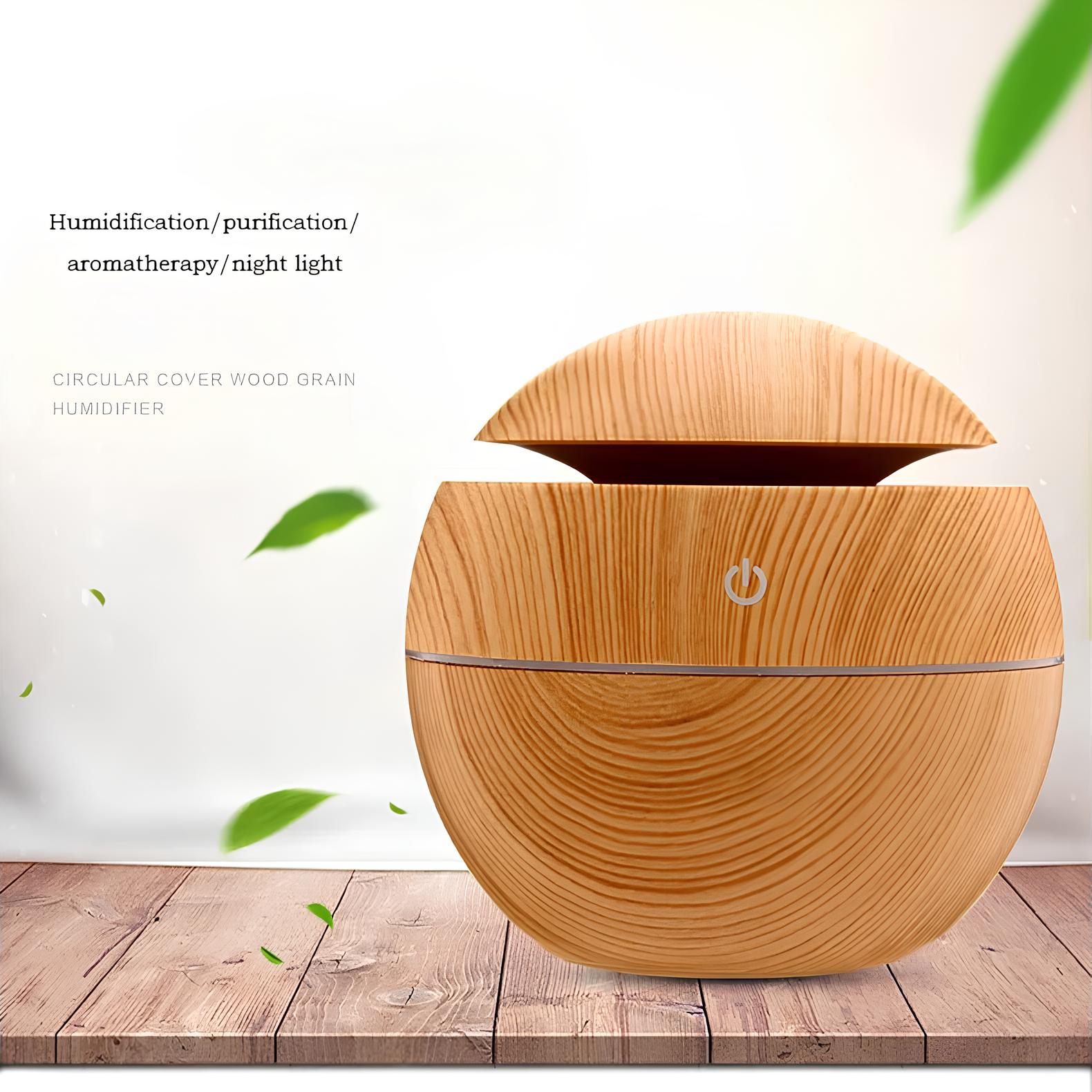 Portable Aroma Diffuser And Humidifier 130ML with 7 Color LED Light