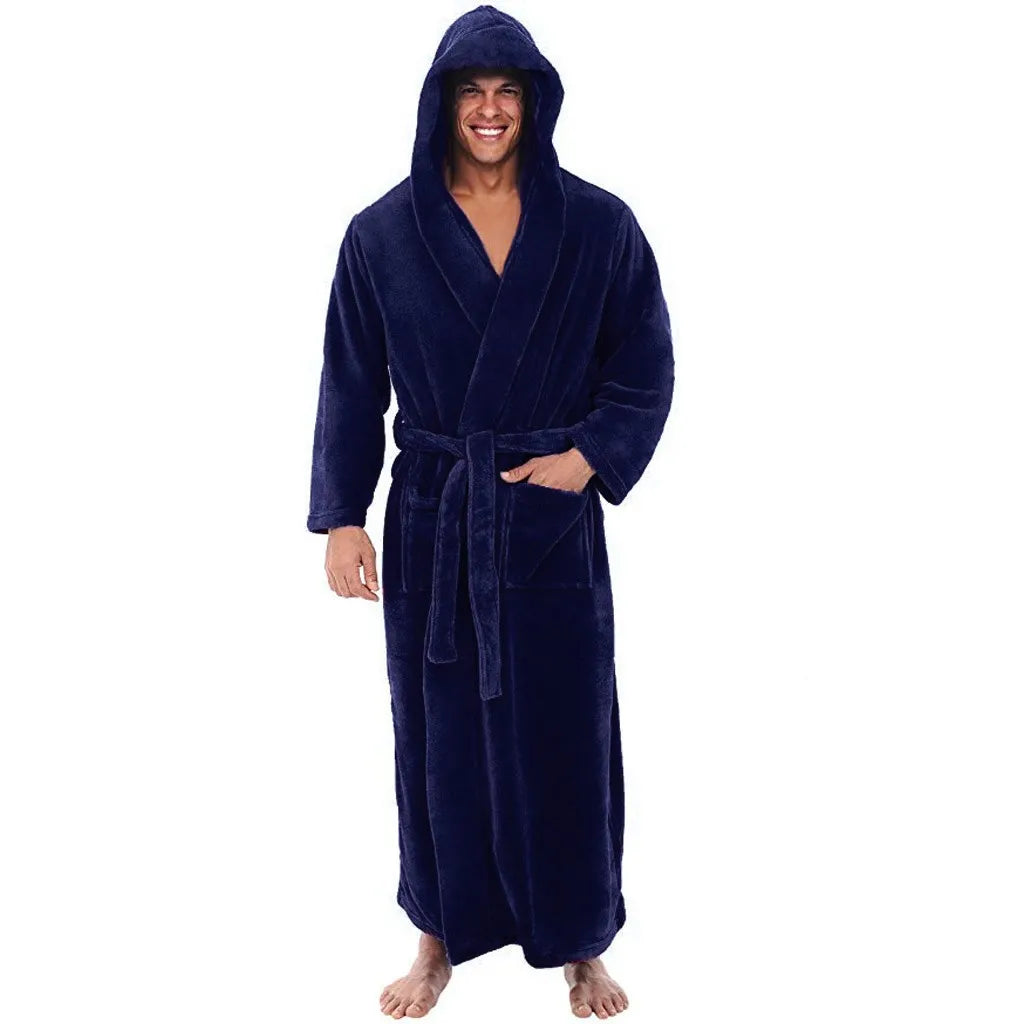 HoodedChill – Robe de Banho Confortável para Homens