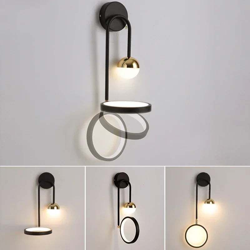 Minimalistisk Retro Vägglampa - Kreativ Belysning