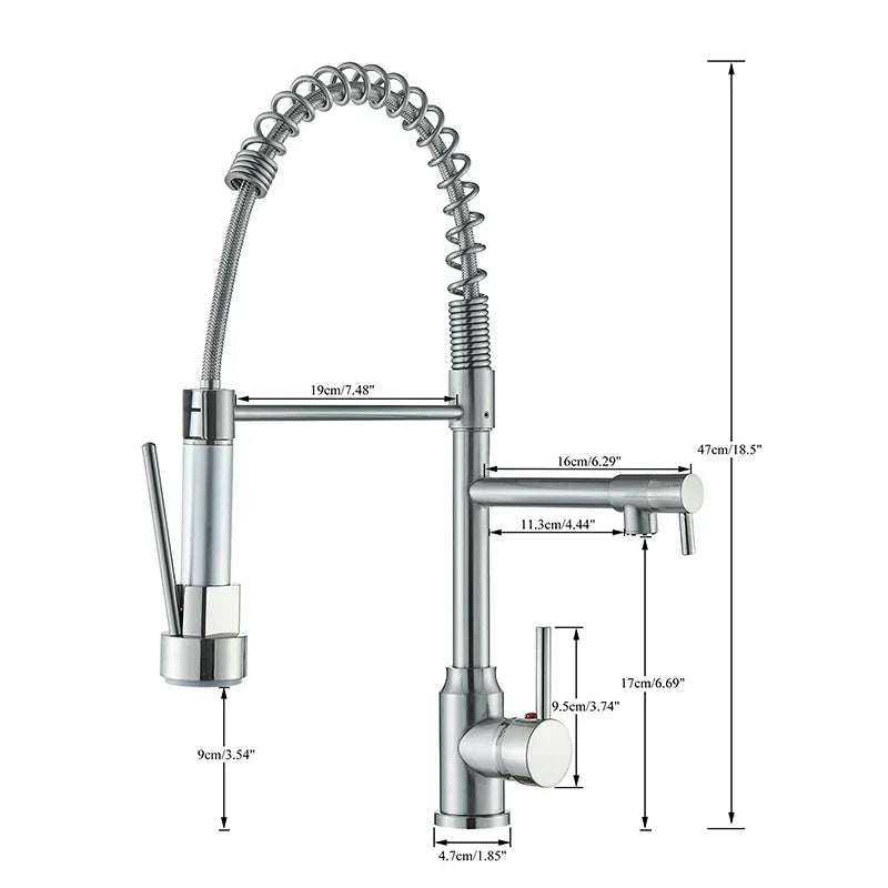 NickelFlex – Kitchen mixer tap with 360° swivel function faucet