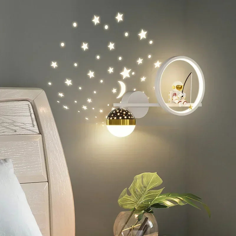 Star Astronaut Projector Wall Light