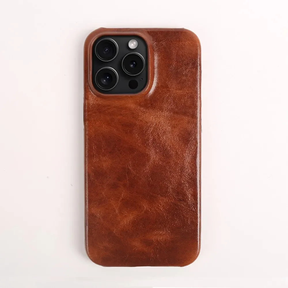 L'EXÉCUTIF - COQUE IPHONE EN CUIR VÉRITABLE