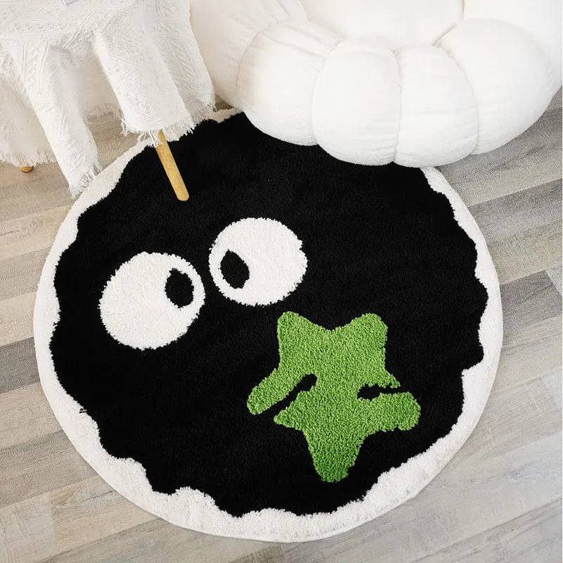 Sara Soft Plush Round Rug – Cozy Anti-Slip Lounge & Gaming Mat