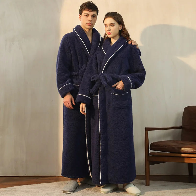 FleeceComfort – Flannel winter bathrobe