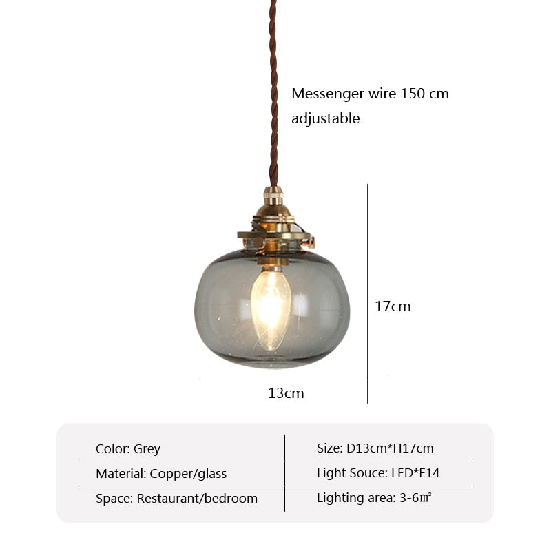 Kaolak - Suspension rétro en verre