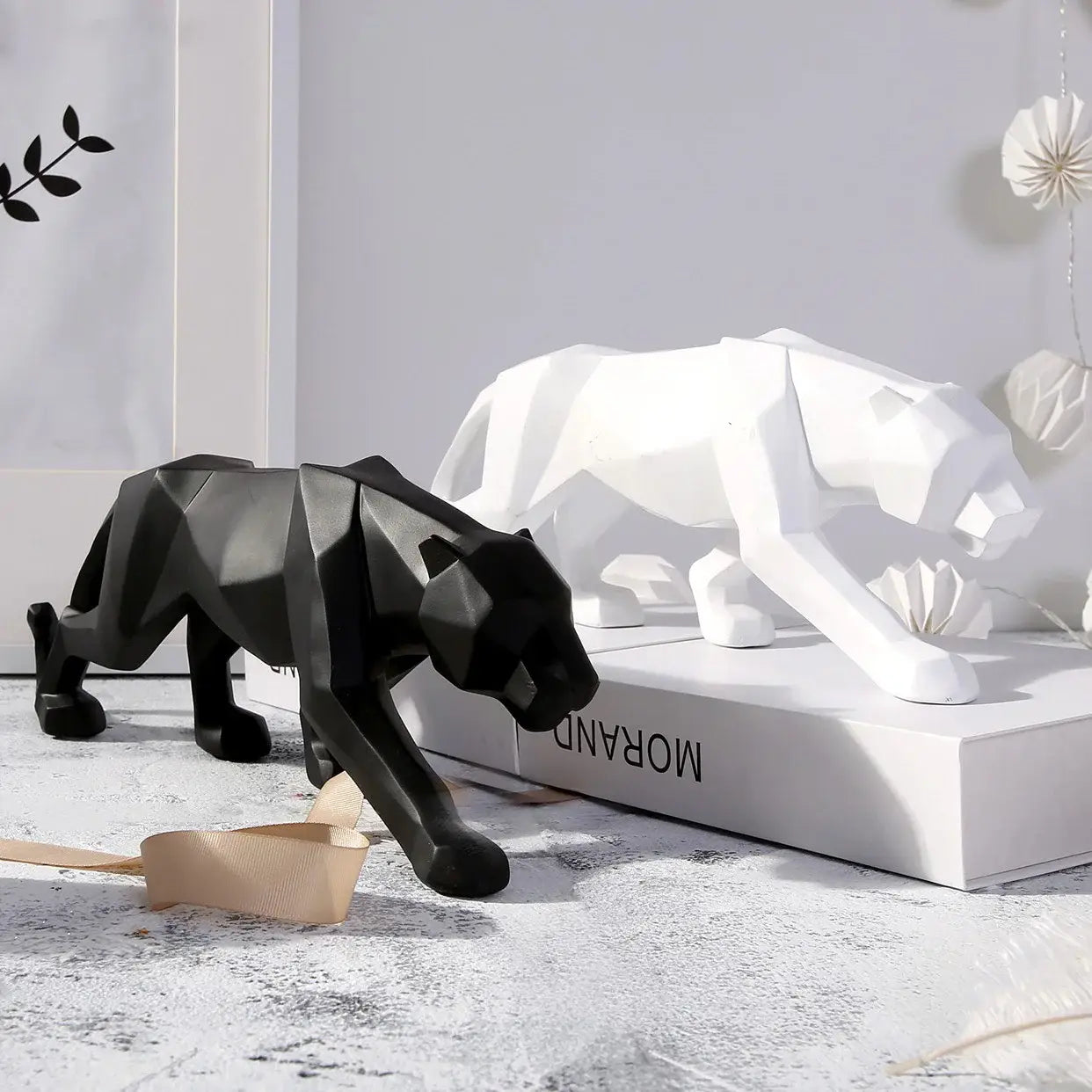 Panther Resin Sculpture Abstract Figurine