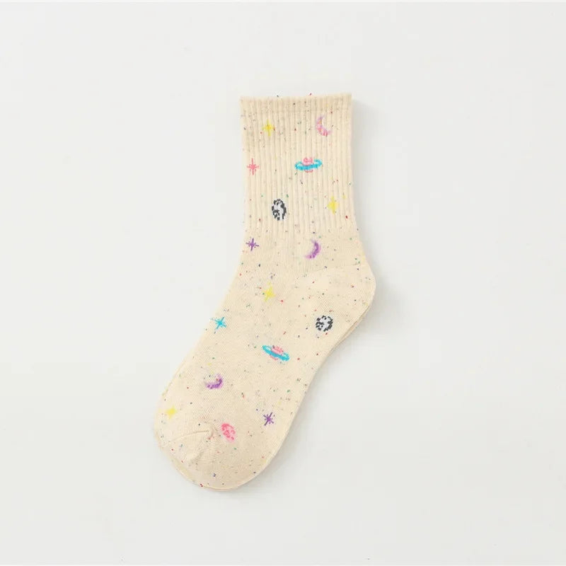 Chaussettes en coton cosmique