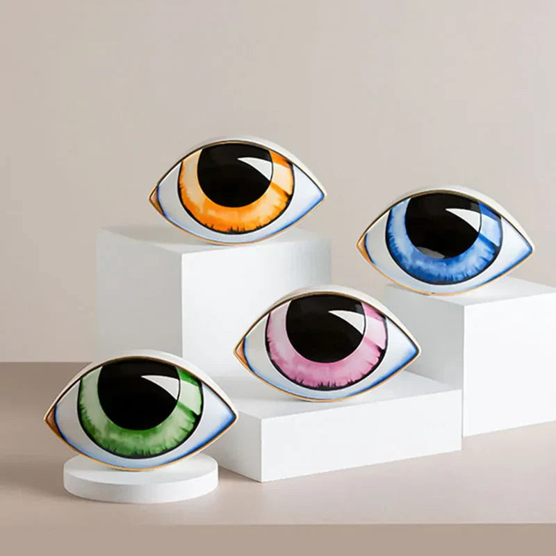 Sculpture d’ornement d’oeil en céramique