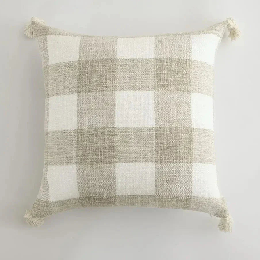 CreamCozy - Decorative Cushion Cover with Linen