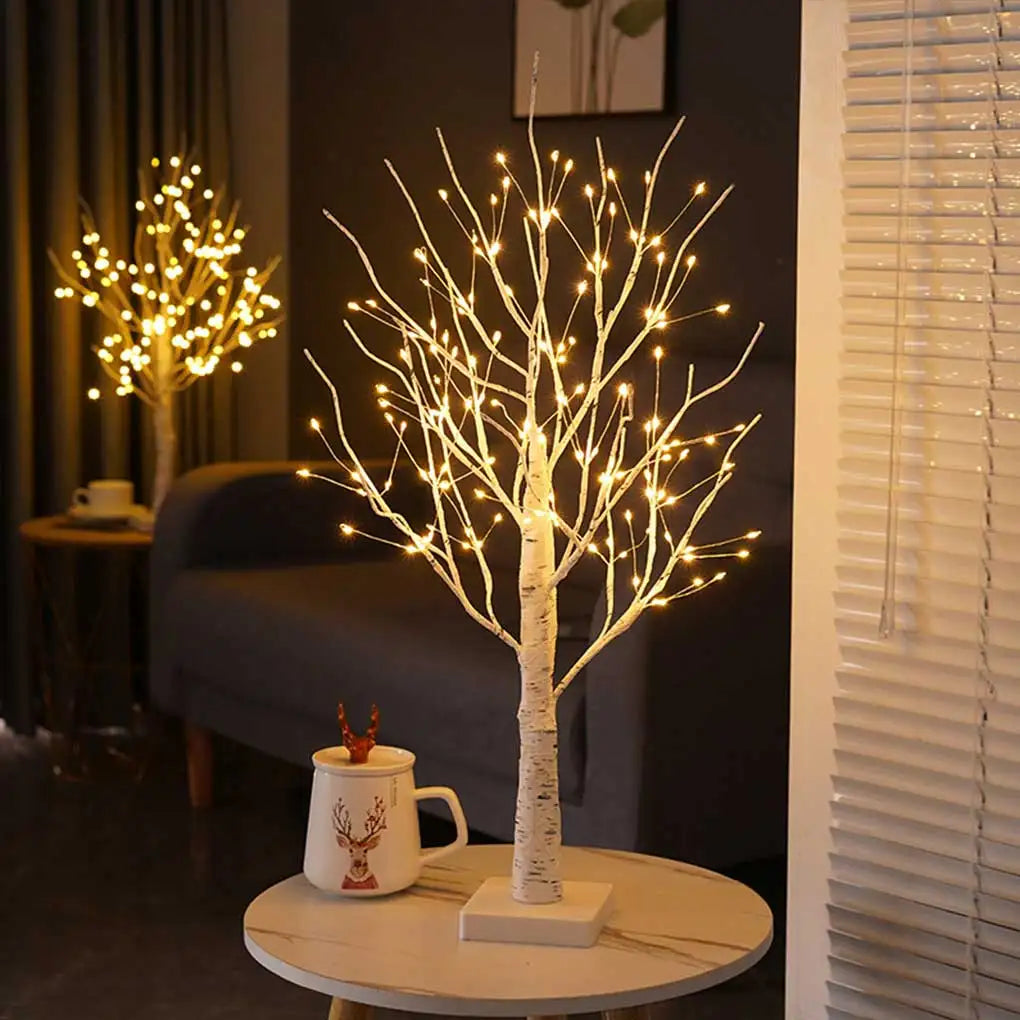 Enchanted Birch Tree LED-lampa, julljus