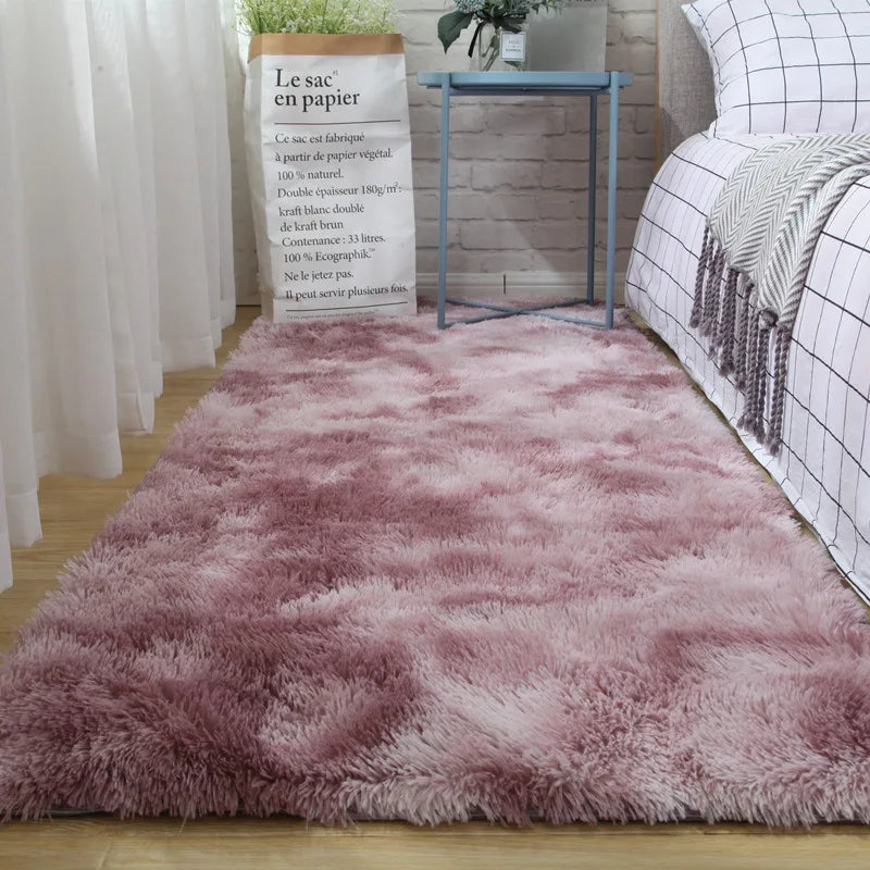 Winnie Fluffy Bedside Rug – Zacht, Antislip Groot Tapijt voor Slaapkamer & Kinderkamer