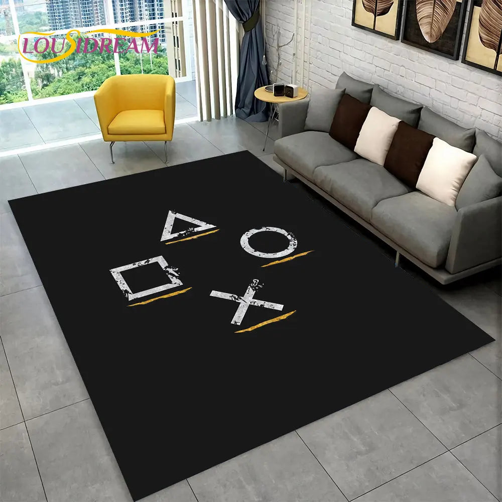 Alfombra de Gamepad 3D de Winnie – Alfombra para Sala de Juegos y Habitación de Niños