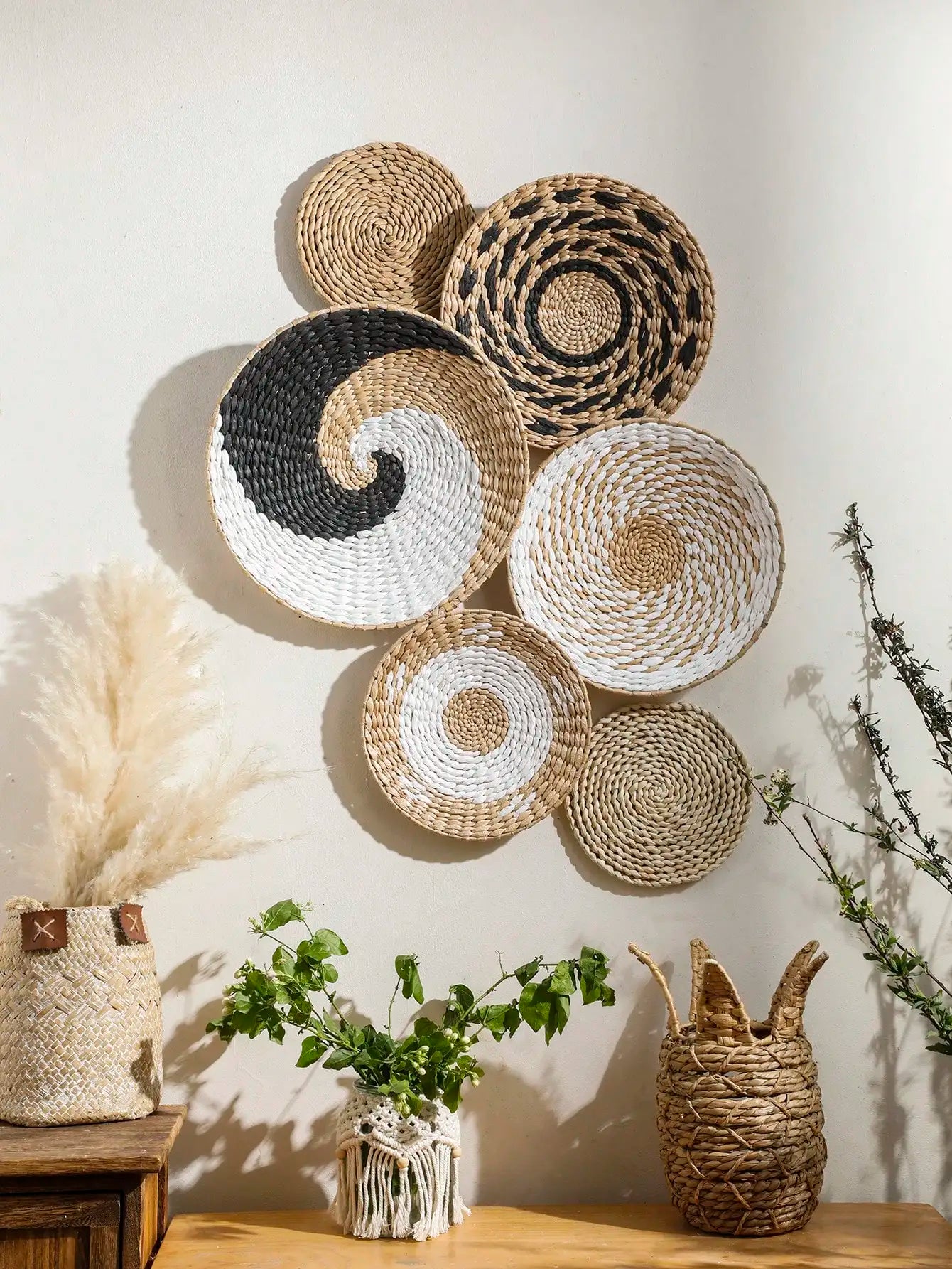 Hand Woven Basket Wall Decor