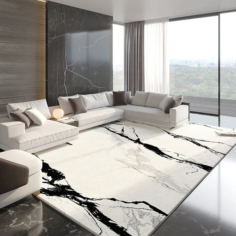 Modern Marble Fluffy Rug