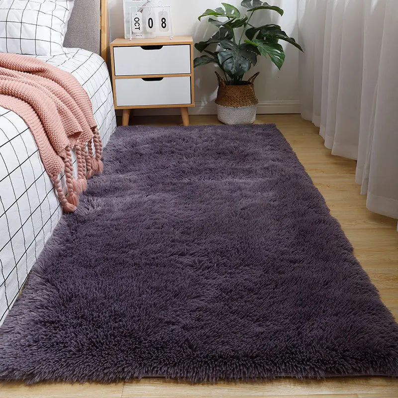 Alfombra de Cama Winnie Fluffy – Suave, Antideslizante, Gran Alfombra para Dormitorio y Guardería