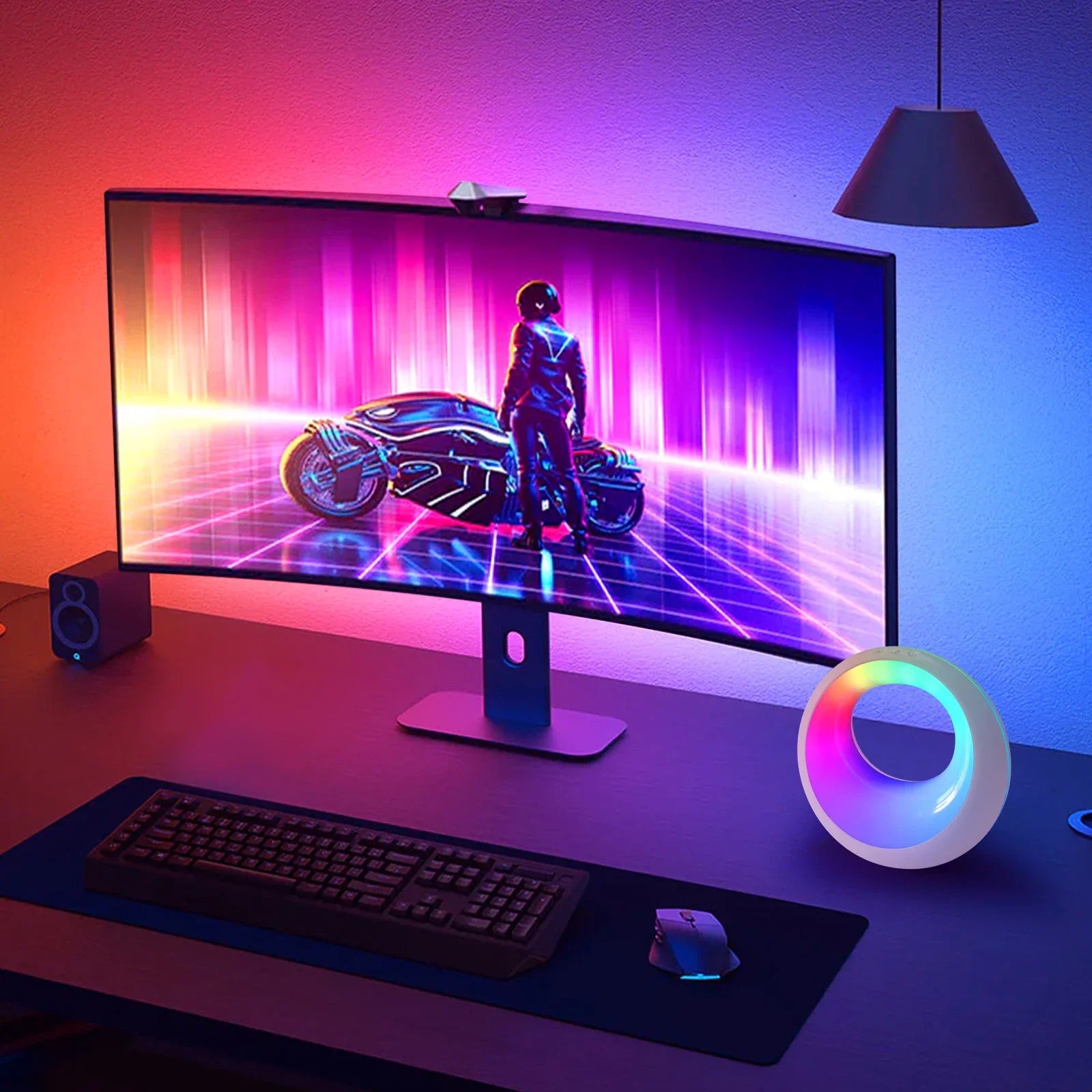 Touch-Control RGB Bedside Light