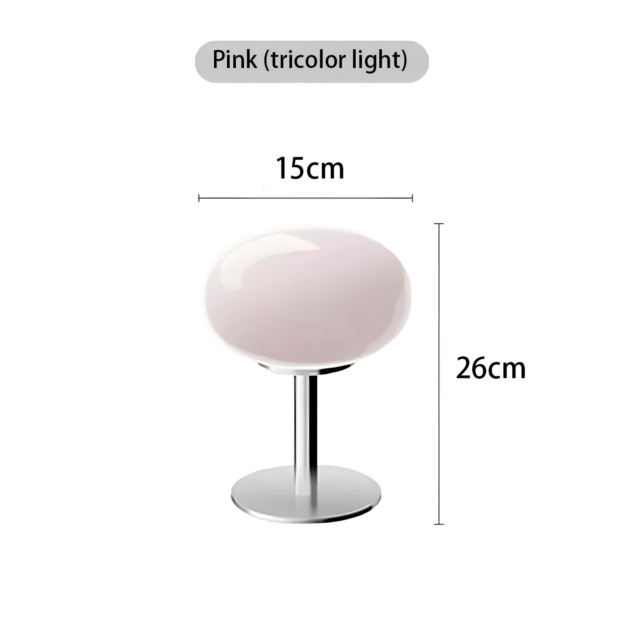 Lollipop glas bordlampe