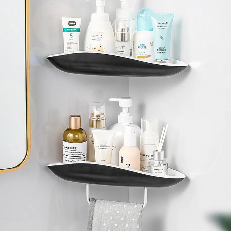 No-Drill Sleek Shower Shelf for Shampoo & Cosmetics