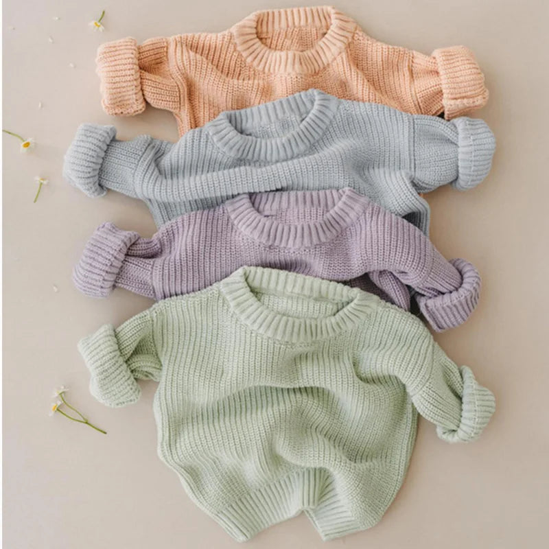 Aliyah's Snug Knit Baby Sweater - Jersey unisex para otoño e invierno