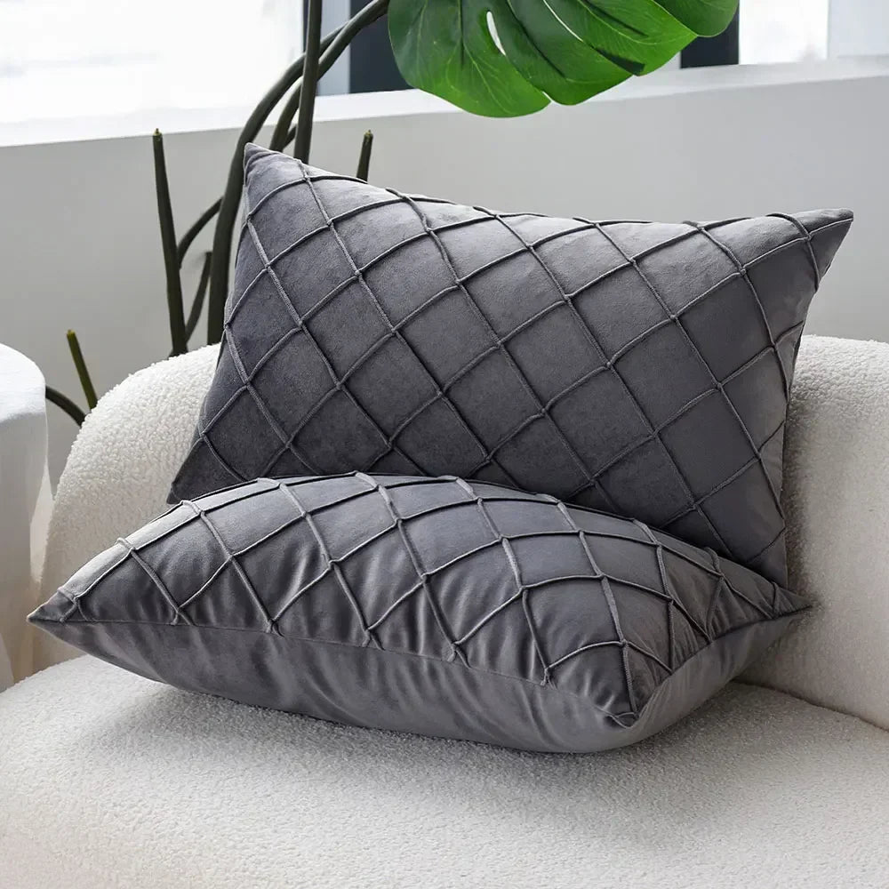 SoftHaven - Grey Nordic Style Sofa Cushion Cover