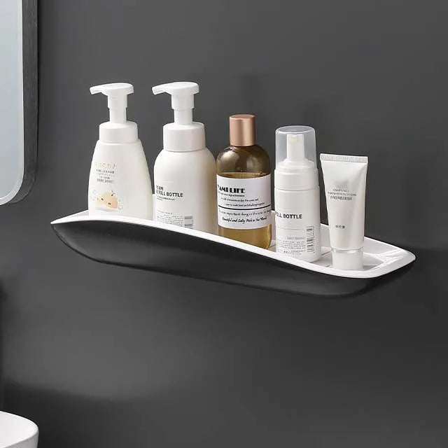 No-Drill Sleek Shower Shelf for Shampoo & Cosmetics