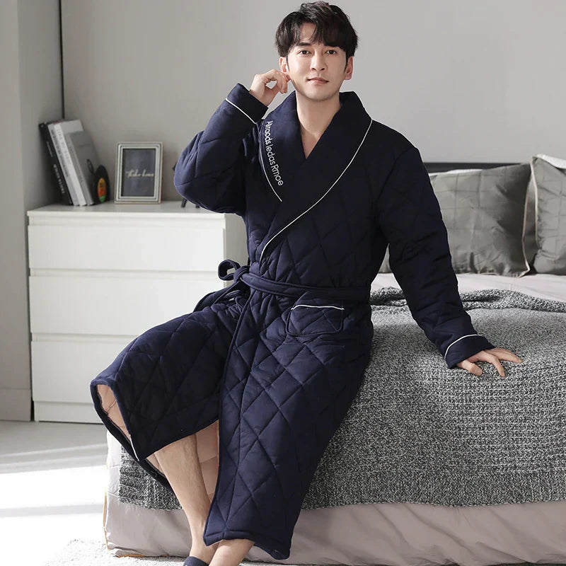 CozyLayer – Robe de Banho de Inverno com 3 Camadas