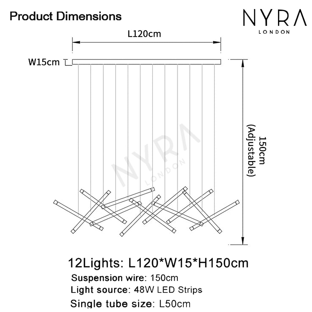 Nano Tube Chandelier