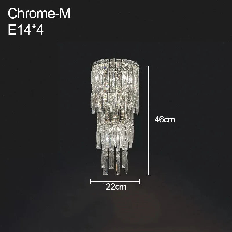 Lampa ścienna Crystal Rainfall