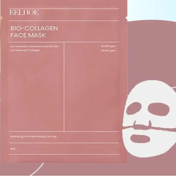 Aurora 10pcs Masques pour le visage au collagène – Essentiels de soins de la peau hydratants, éclaircissants et anti-âge