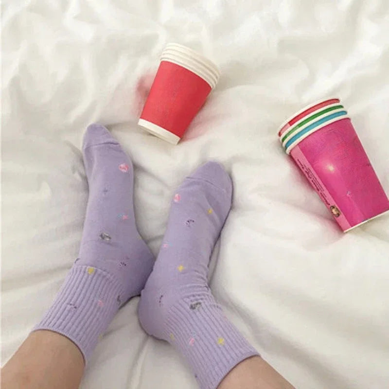 Chaussettes en coton cosmique