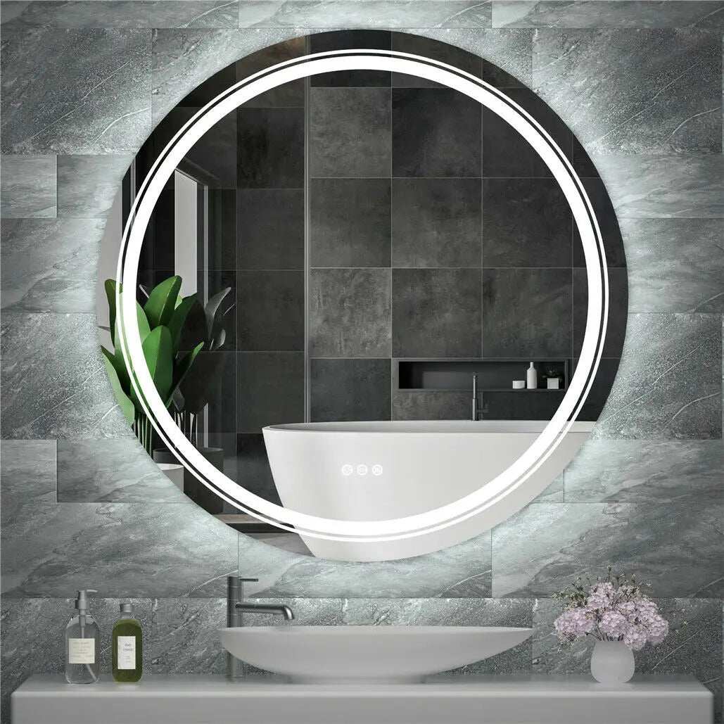 Espejo de baño antivaho LED regulable impermeable LUVODI