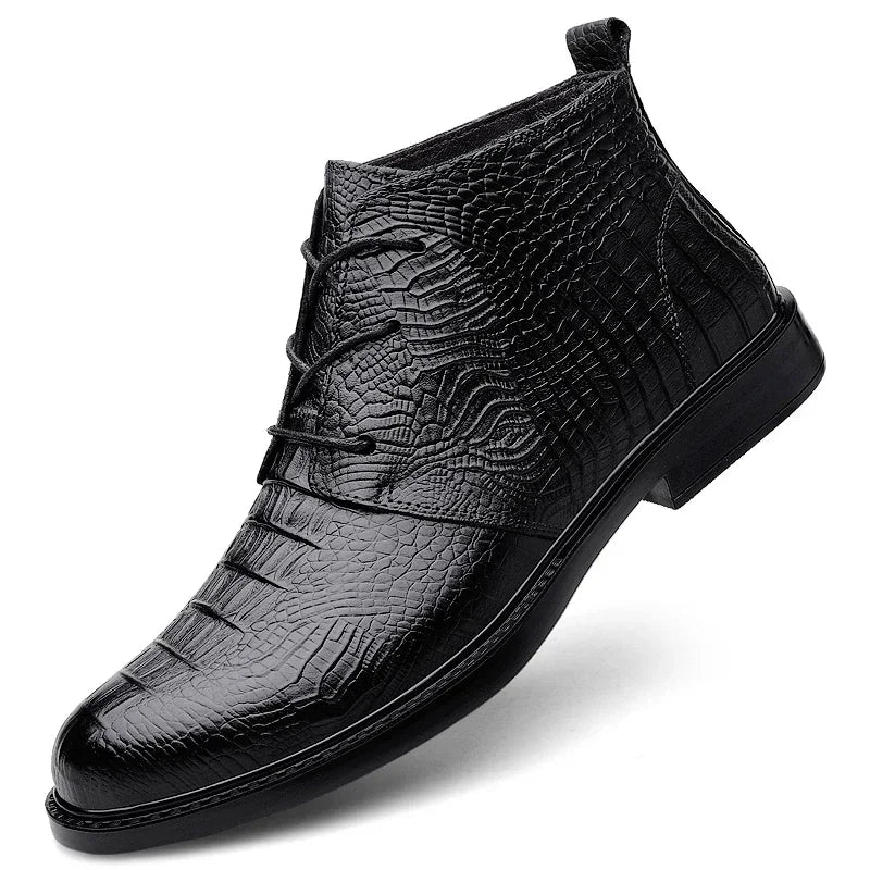 Bottes chukka en alligator